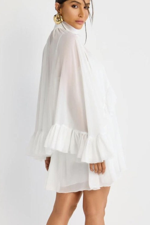 Sheer Mesh Cover Up Top Cami Maxi Dress Set