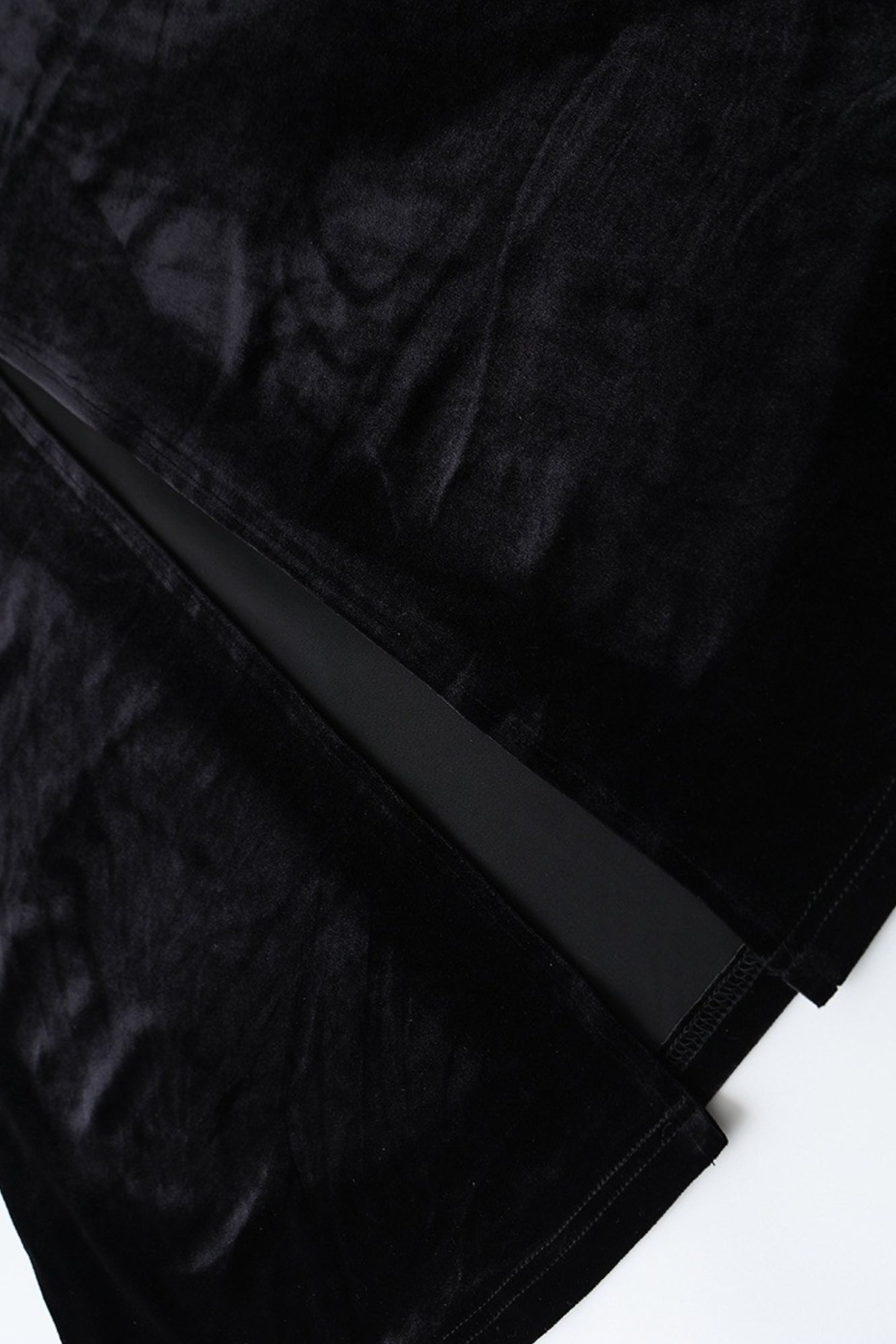 Black Velvet Strappy Backless Maxi Dress 10