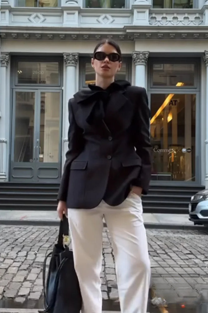 Elegant Fitted SingleButton Blazer