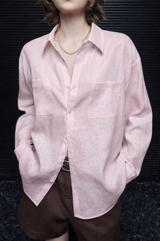 Pure Linen Lightweight Blouse