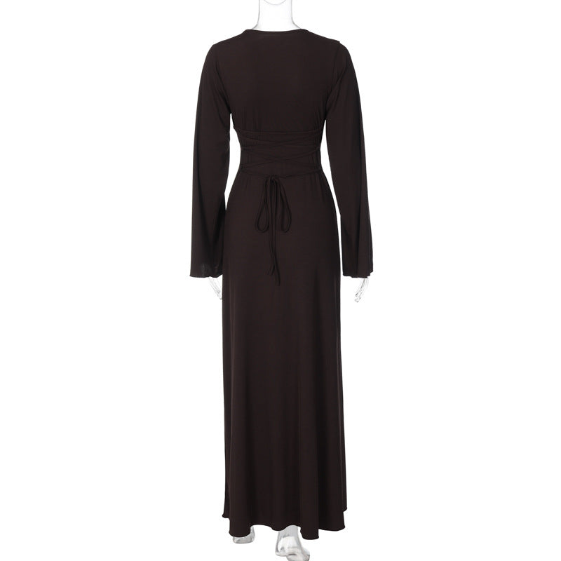 Elizabeth Maxi Dress Brown