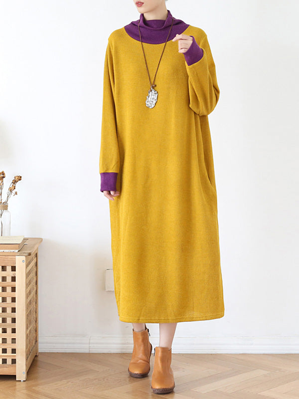 My Softer Side High-Neck Midi Dress