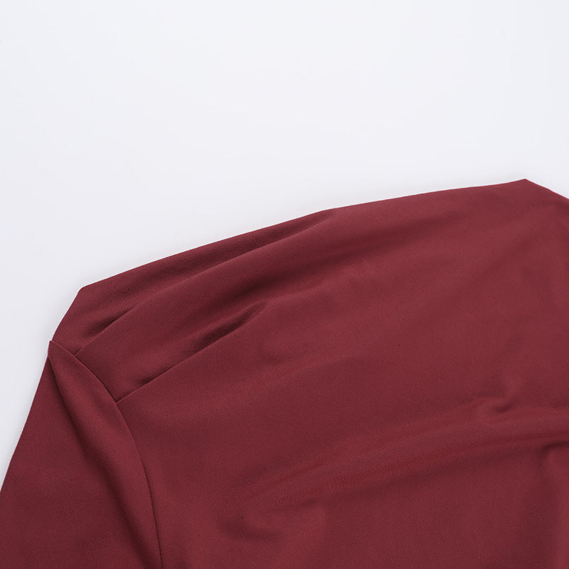 Ruby Radiance Dress Maroon