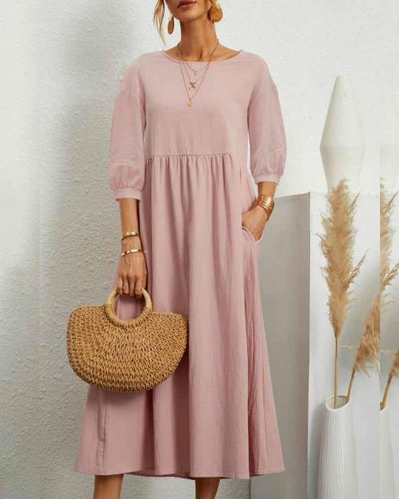 Noelia Long Dress For Dress with Relaxed Fit and Modern Casual Wear