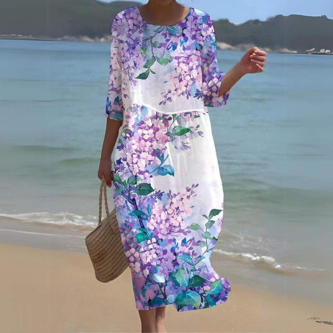 Jasmine Exclusive Women's Formal Dress with Floral Print Statement Occasion Edit