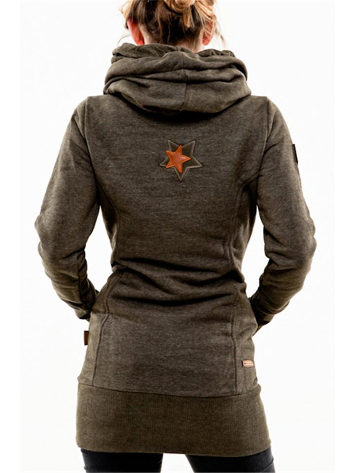 Hooded Drawstring Slim Fit Sweatshirt