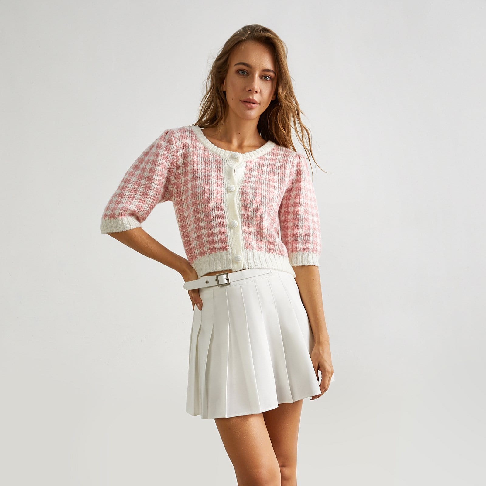 White Tennis School Skirt