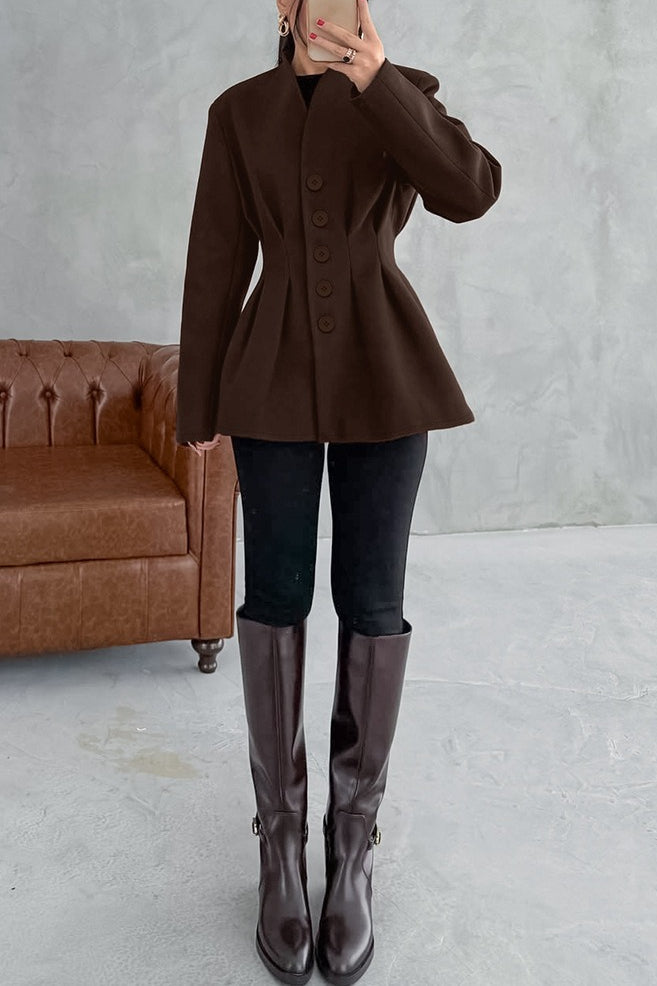 Tailored VNeck Waist Defined Blazer