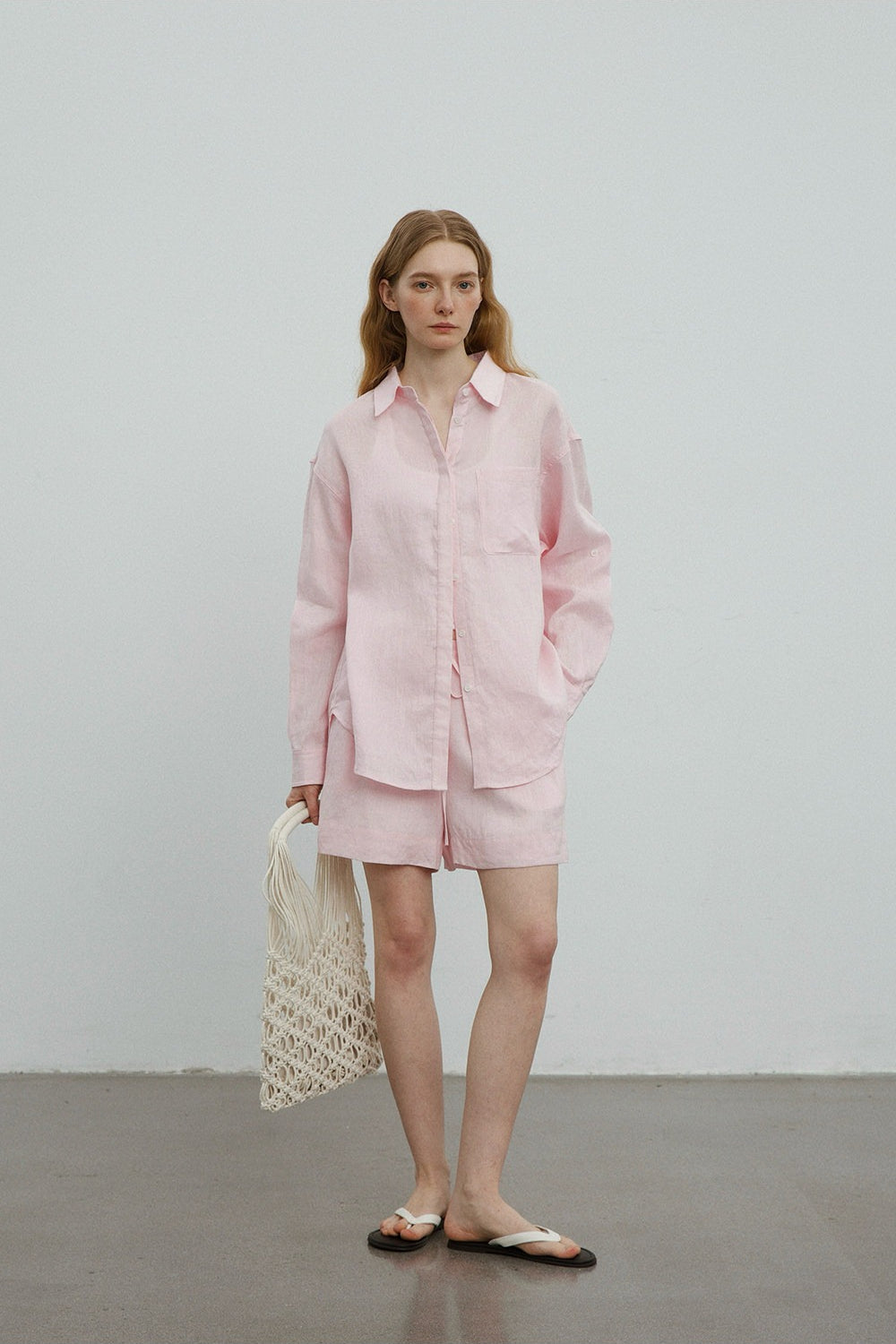 Linen Drawstring Relaxed Shorts Pants