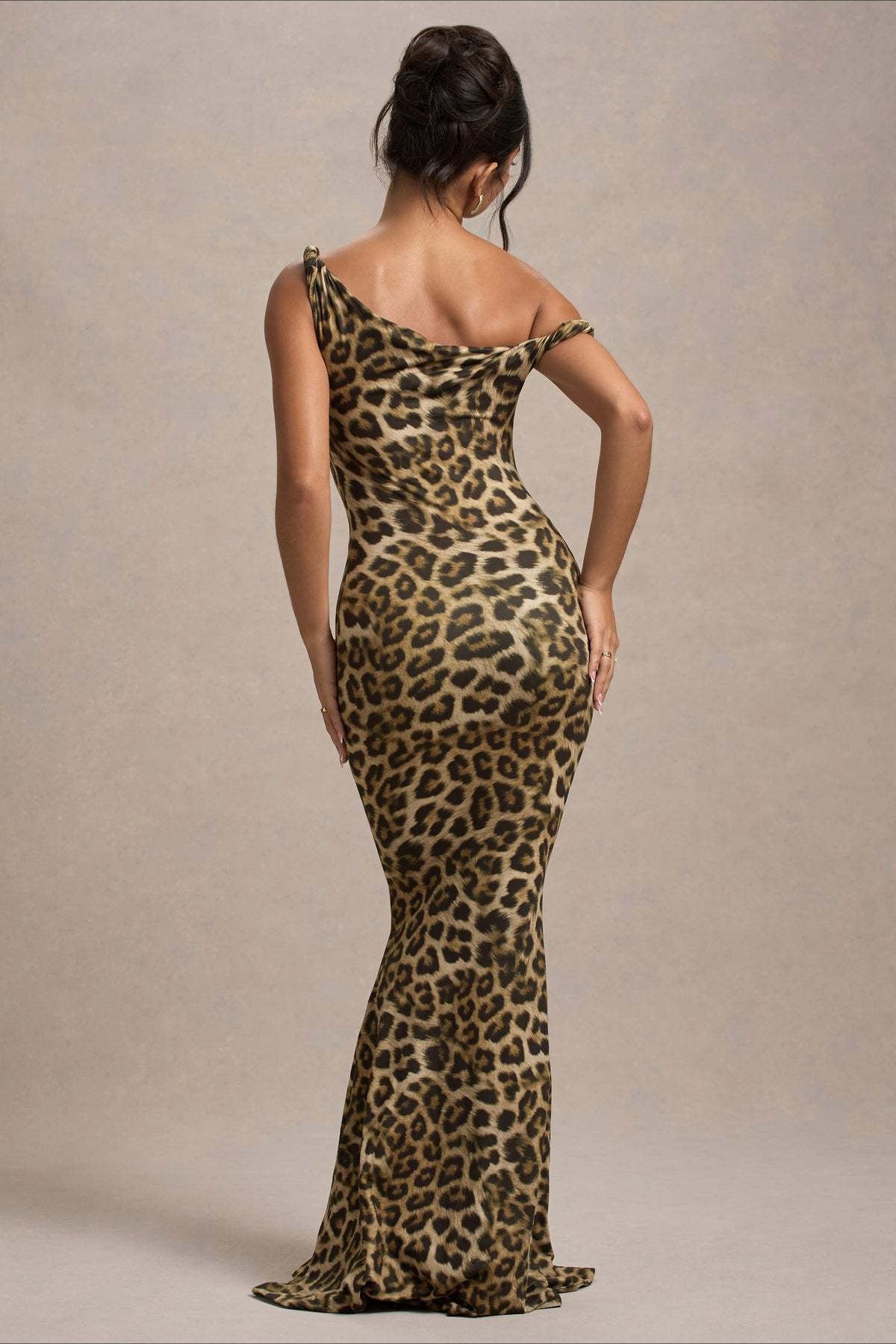 Print OneShoulder Bodycon Party Dress