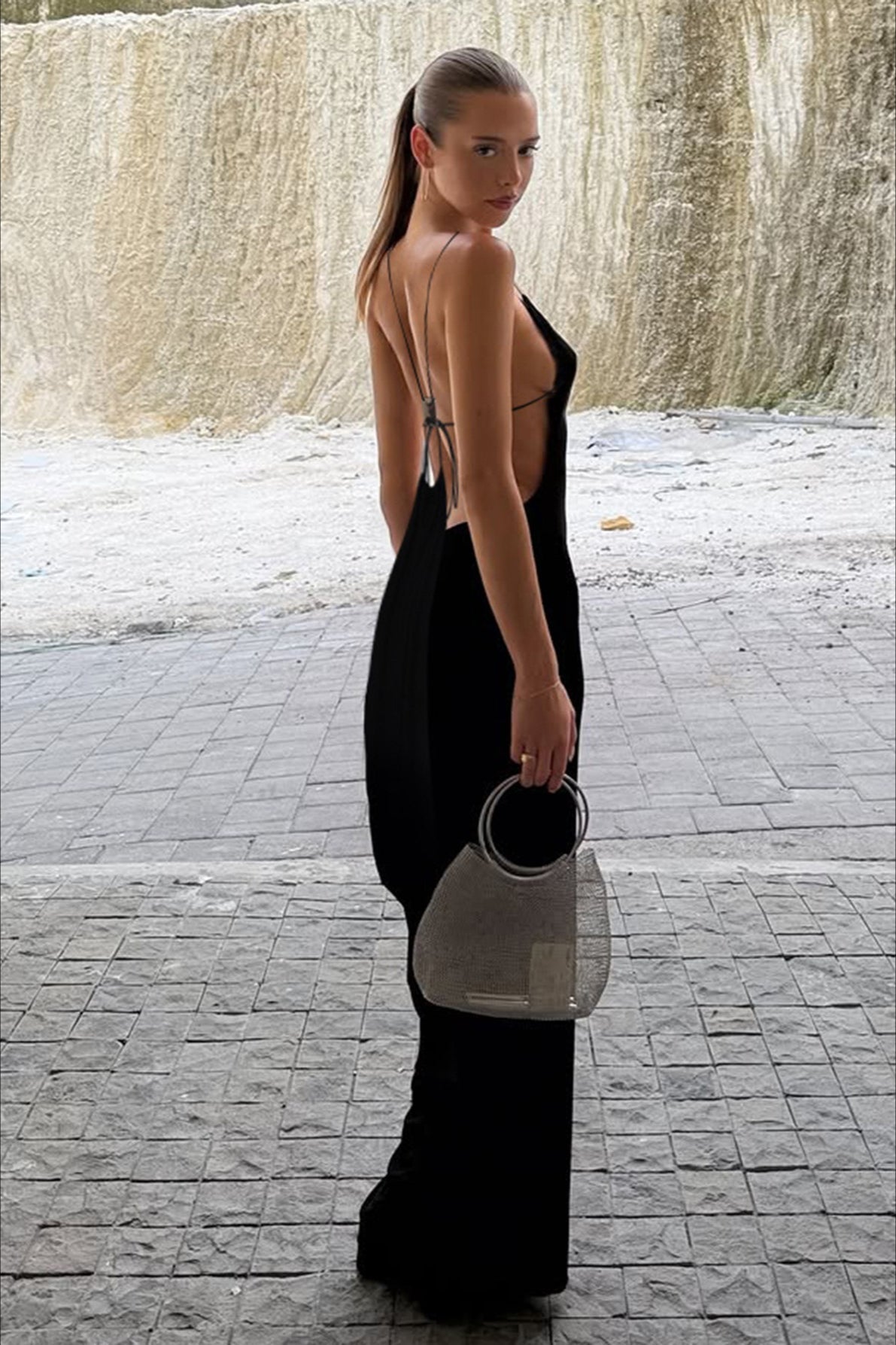 Sexy Backless Curve Fit Slip Dress