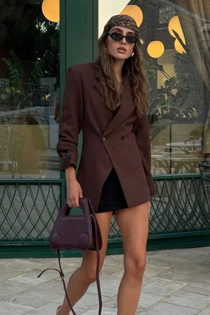 TwoButton Tailored Notch Lapel Blazer