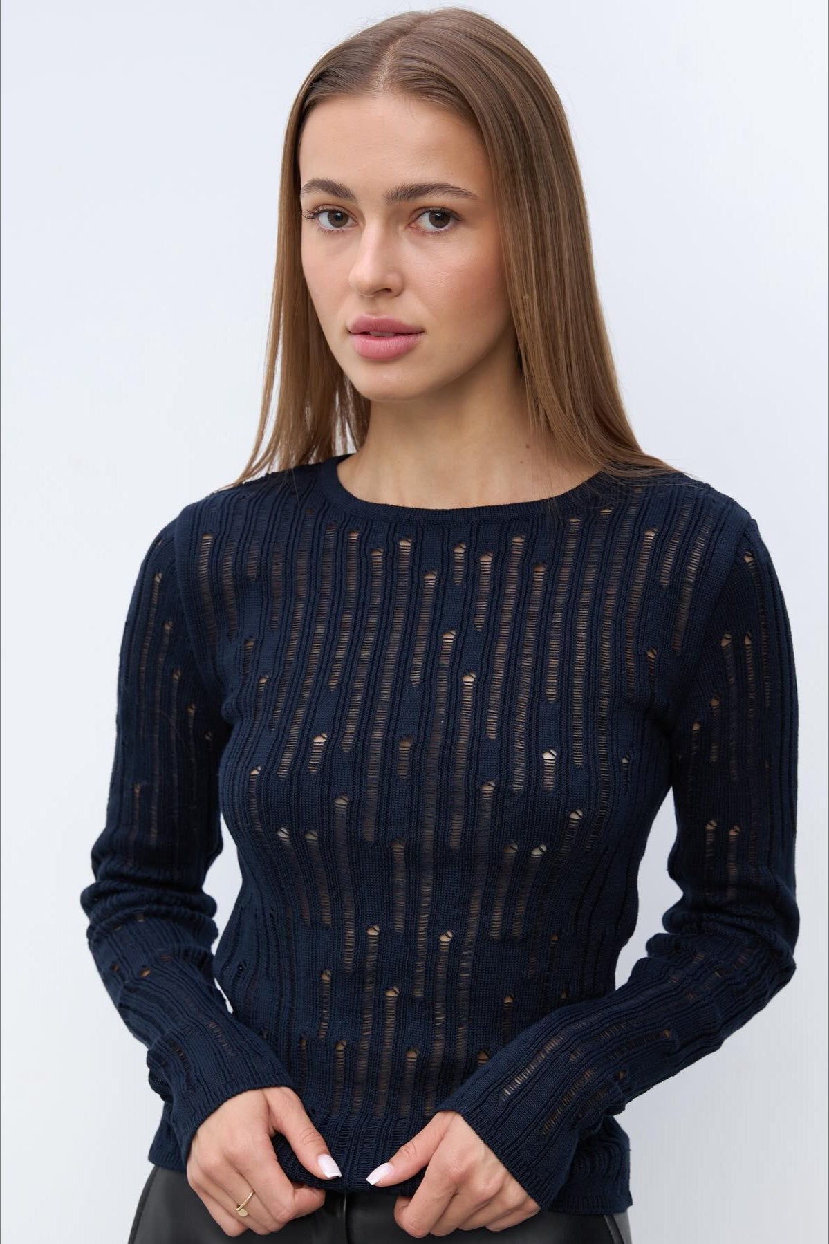 Sheer Elegant Premium Casual Knit Sweater