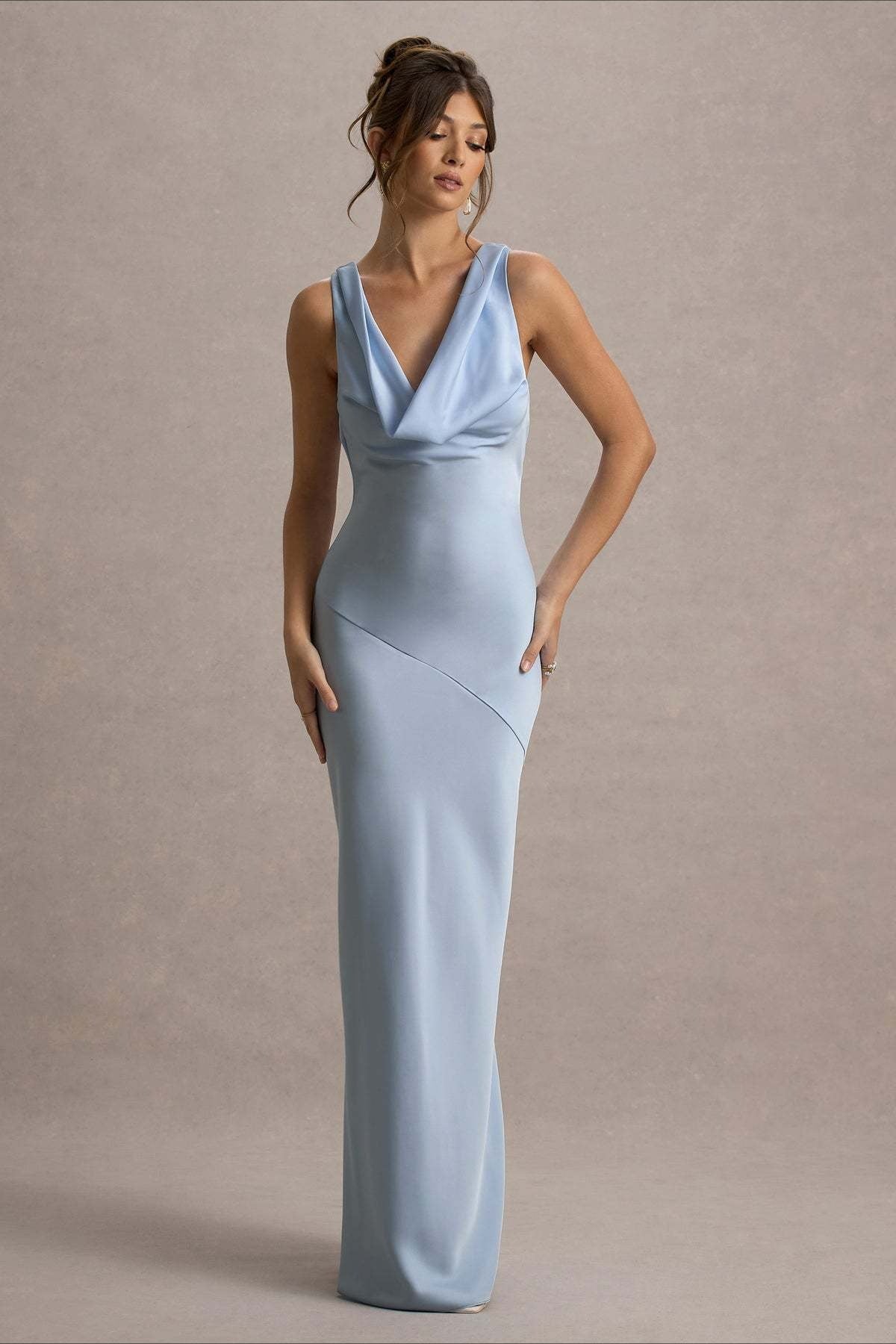 Satin Mermaid LowBack Party Dress