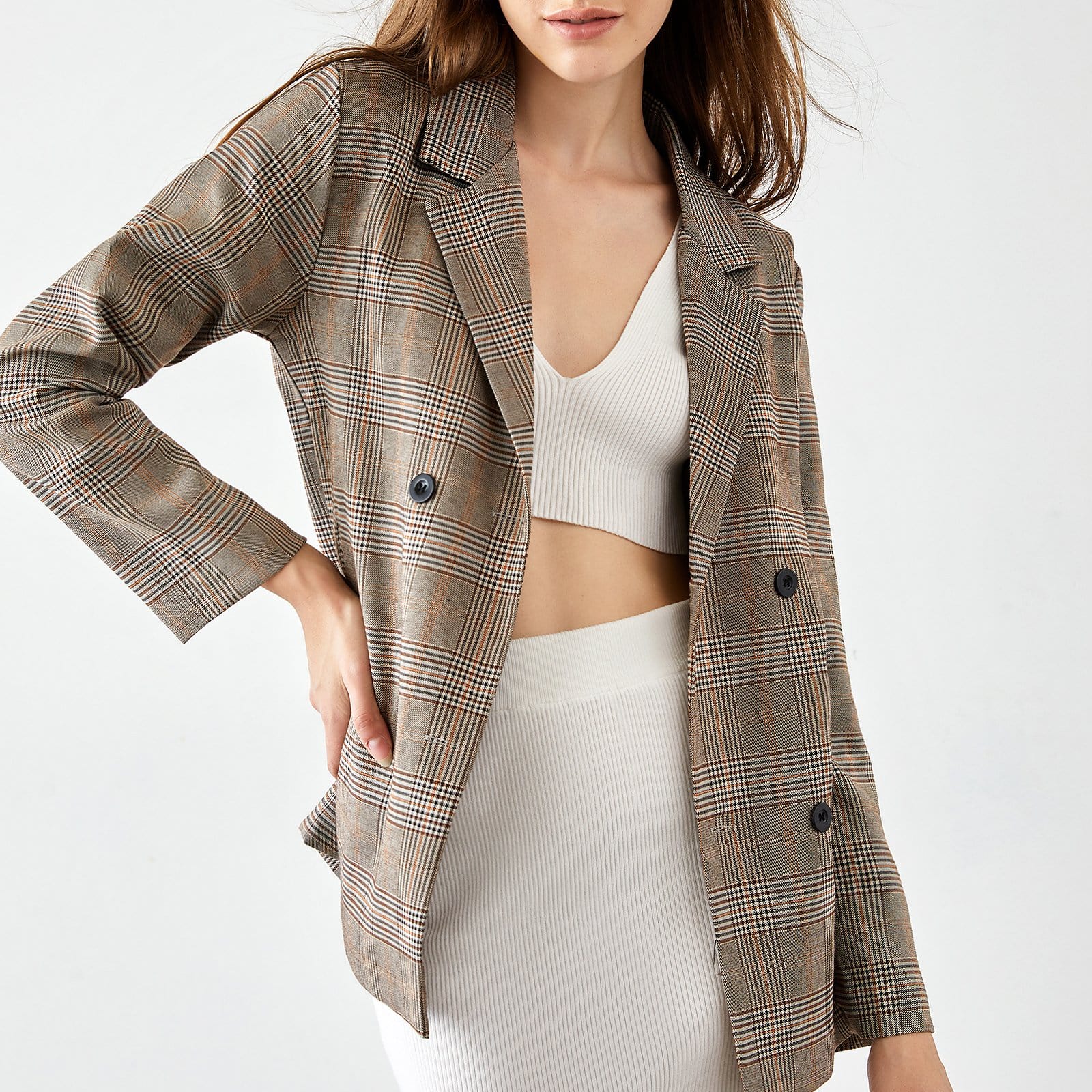 Ayesha Wheat Professional Blazer Jacket