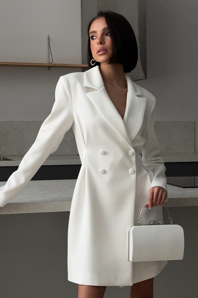 Fitted Blazer Midi Dress
