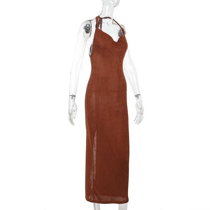 Rowan Maxi Dress Brown
