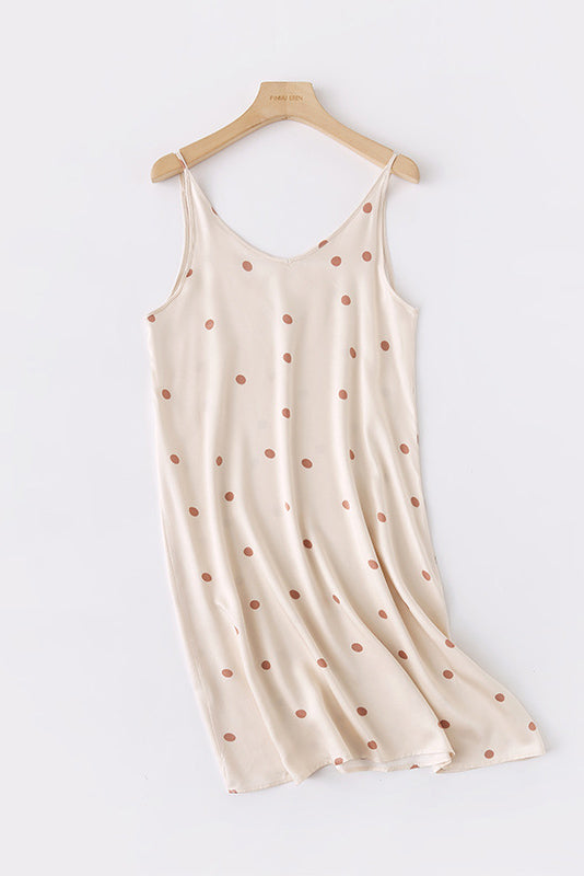 Nahir Exclusive Printed Camisole Dress with Crossed Straps At the Back Designer Edit