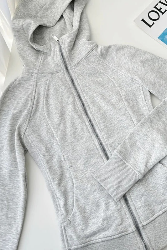 Solid Pullover Basic Hoodie