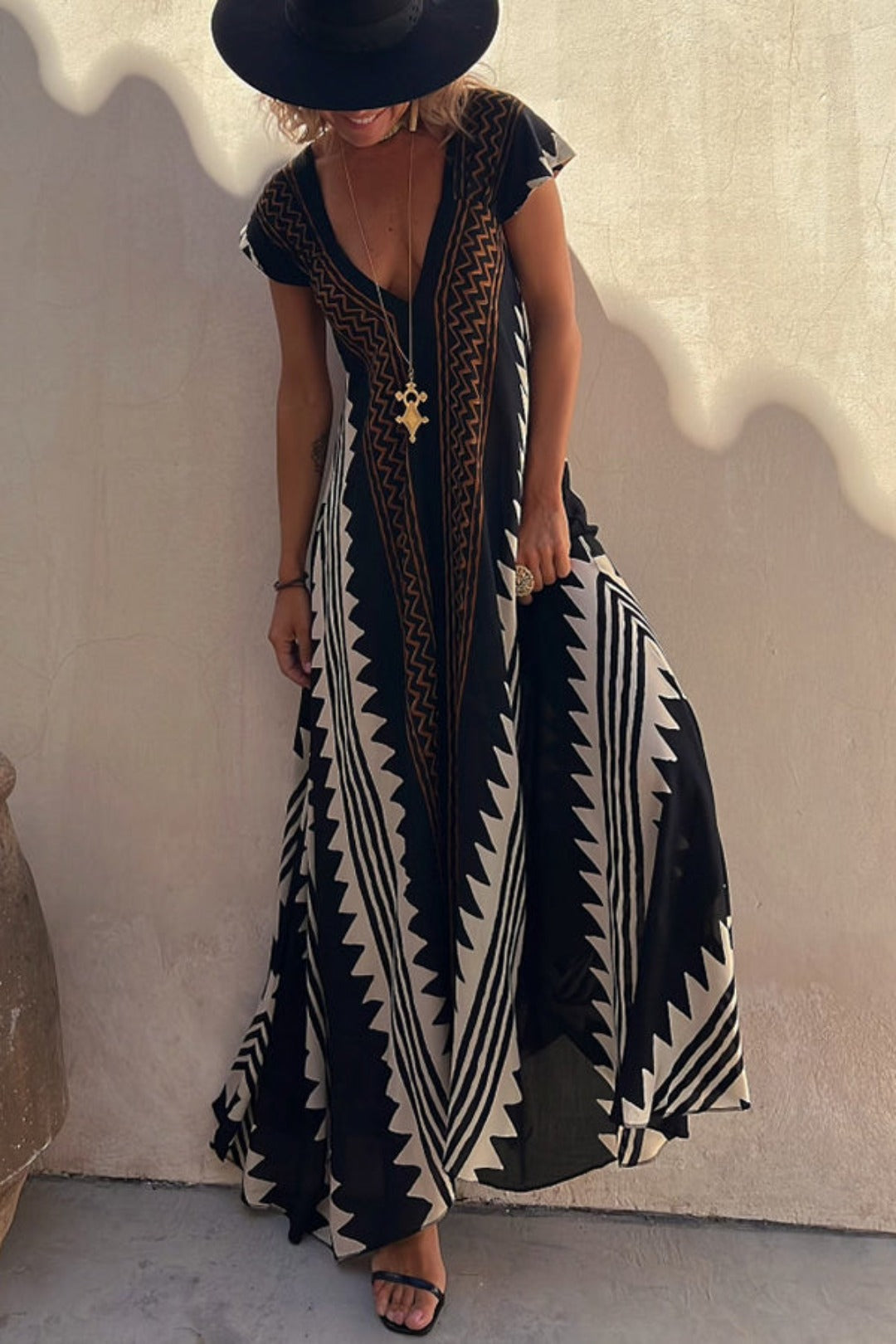 Mara Minimalist Aztec Dress Designer Edit