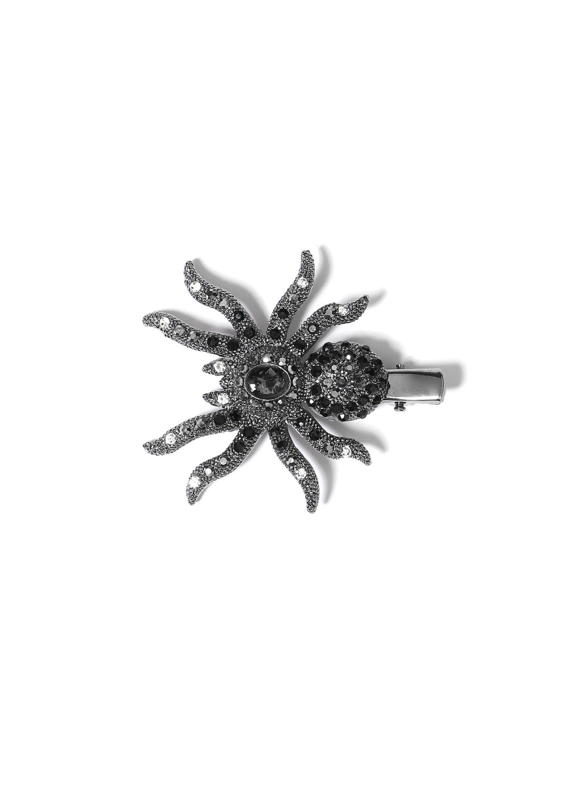 Crystal Spider Barrettes