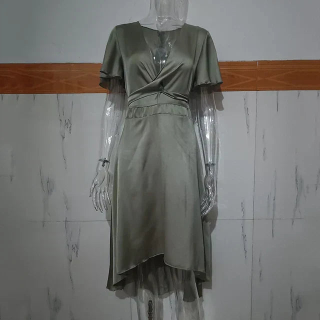 Naemi Tailored and Elegant Summer Dress for Women Modern Chic Style