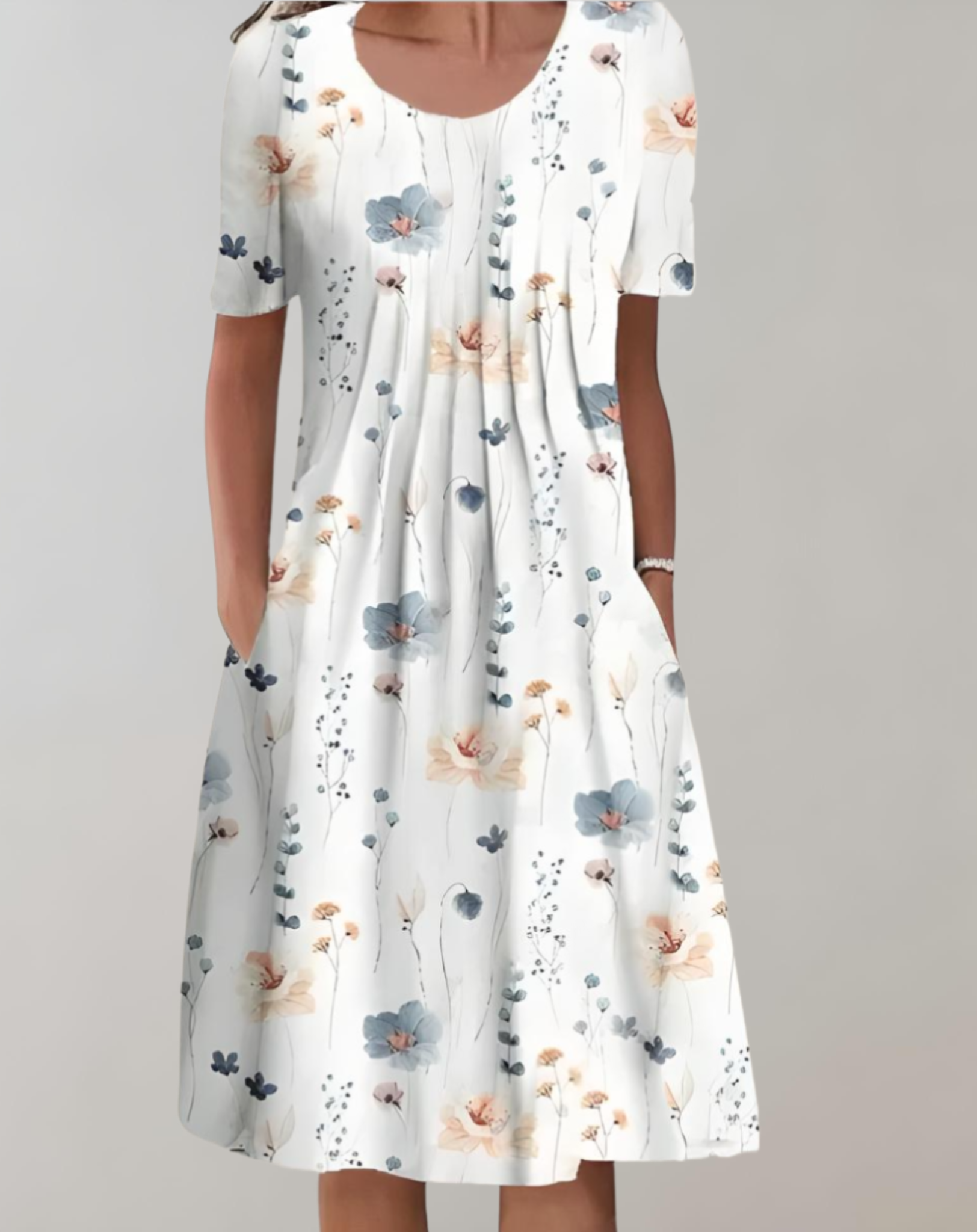 Josefina Minimalist Bohemian Midi Dress Elevated Occasion Wear