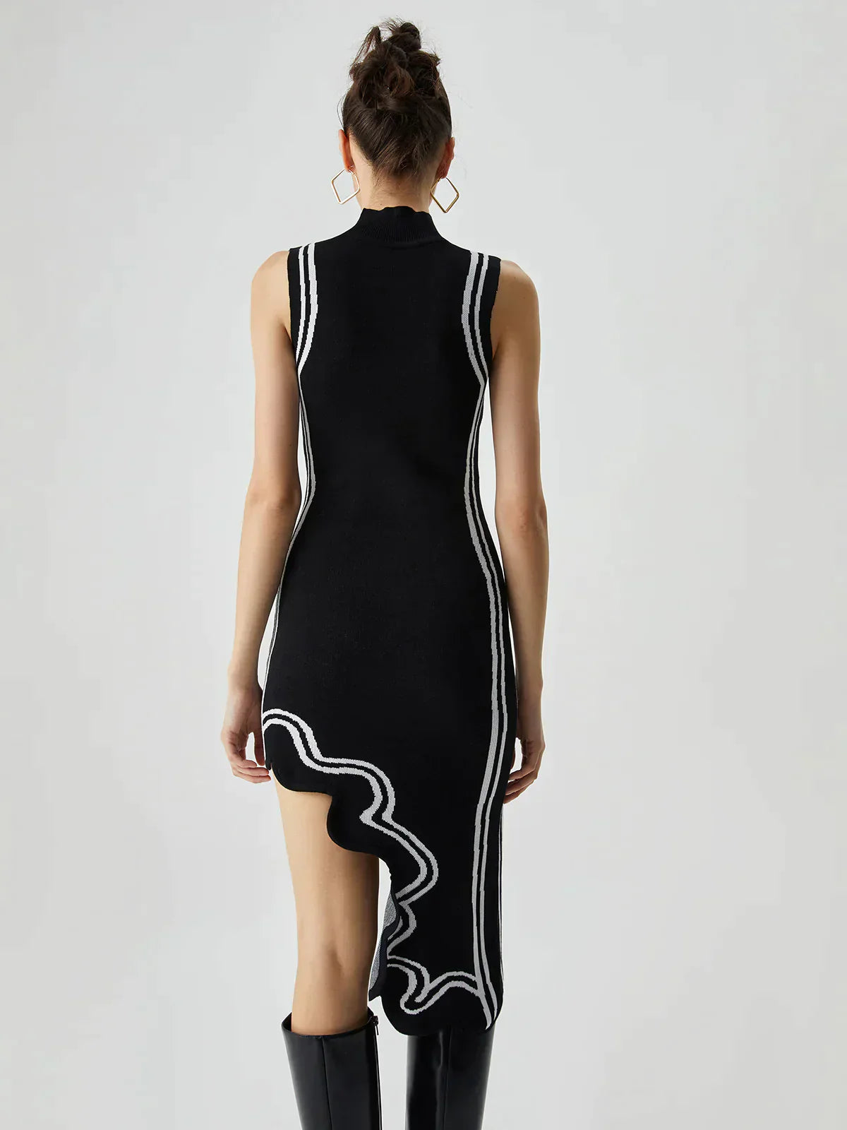 Dulce Asymmetrical Knit Dress for Women Everyday Fashion Pick