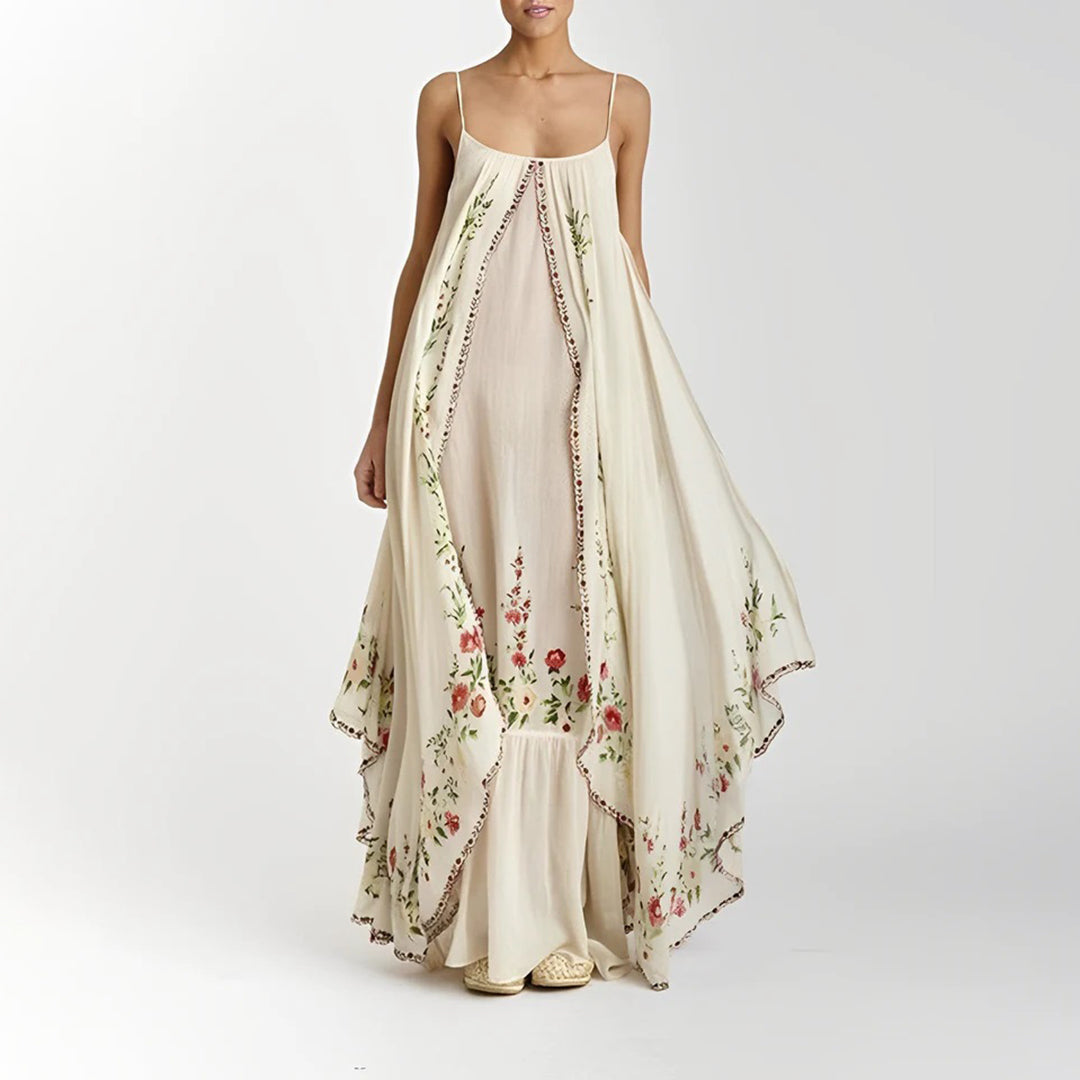Mia Embroidered Boho Dress for Women Flattering Modern Fit
