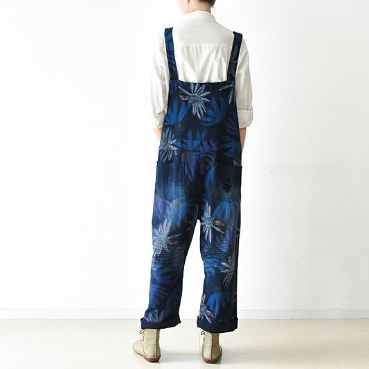 Blomming Daisy jumpsuit Casual dress denim blue loose strip pants denim clothing plus size