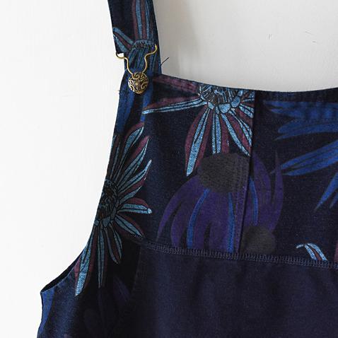 Blomming Daisy jumpsuit Casual dress denim blue loose strip pants denim clothing plus size
