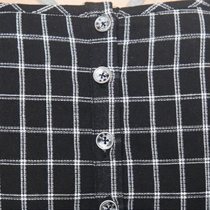 Blue plaid oversize sundress cotton summer shift dresses