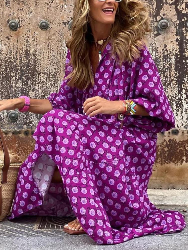 Bohemian Beauty Green Maxi Dress