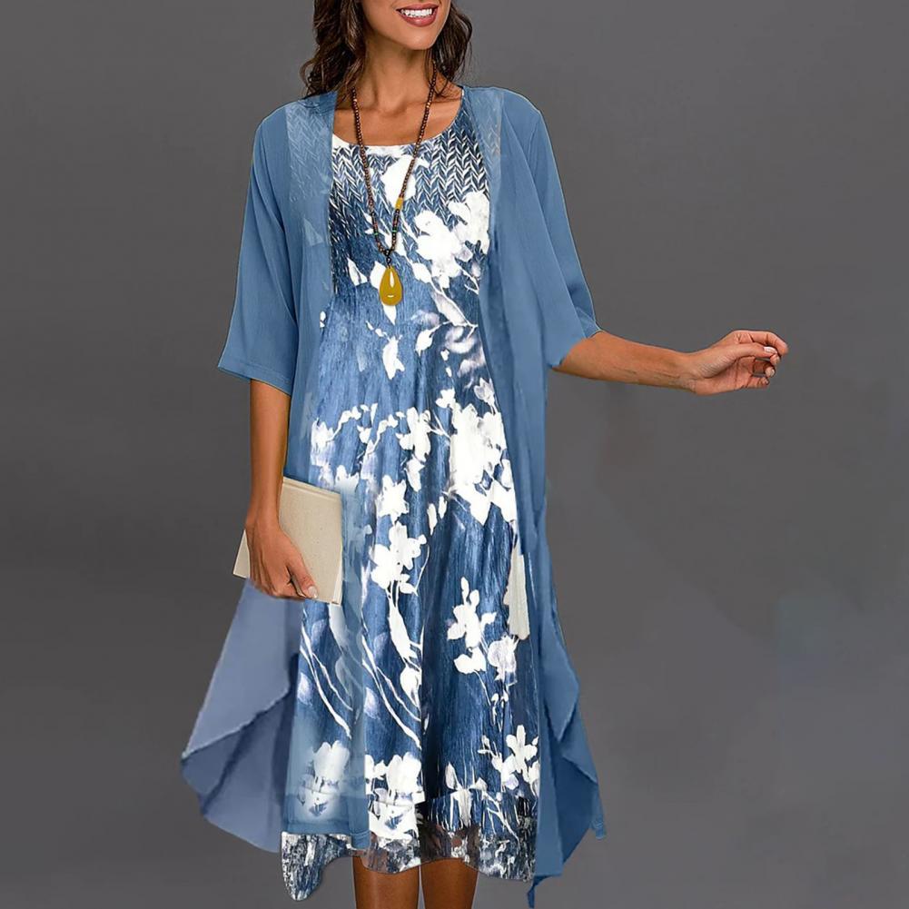 Elga Floral Pattern Dress for Women Date Night Outfit