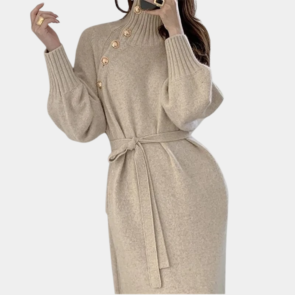 Ninfa Elegant and Warm Dress for Women Minimalist Chic Style