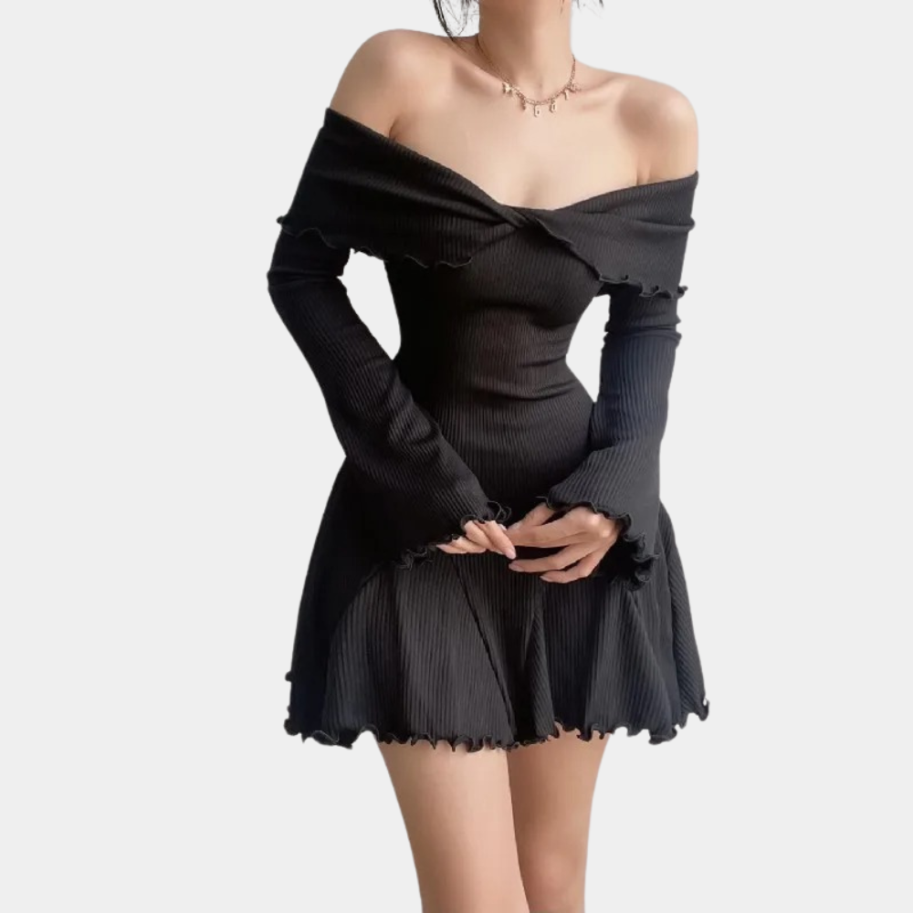 Ozara Knitted Knit Dress for Women Timeless Daily Style