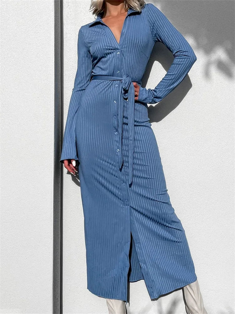 Elegant Women Sleeve Shirt Solid Casual Buttons Up Party Beach Cocktail Club Vestido Streetwear