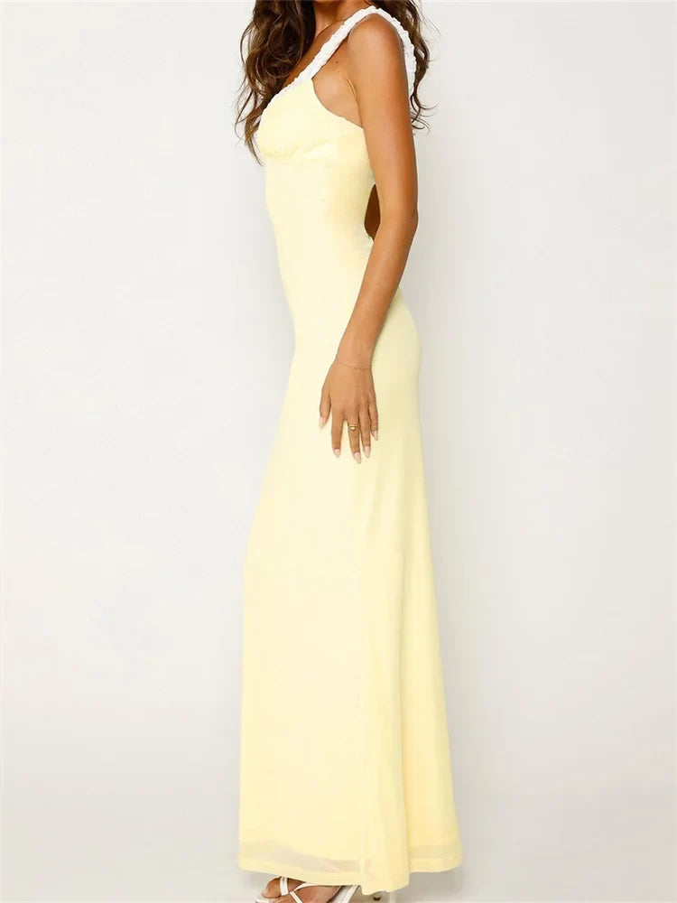 Women Sleeveless V-neck Backless Floral Print Patchwork Summer Cocktail Party Female Vestidos