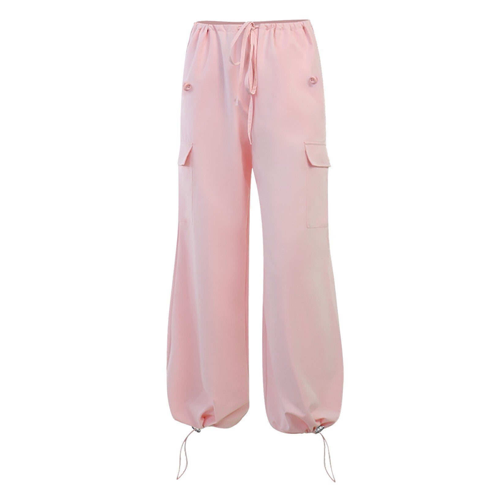 Cargo Pants Straight Wide Leg Loose Casual Trousers