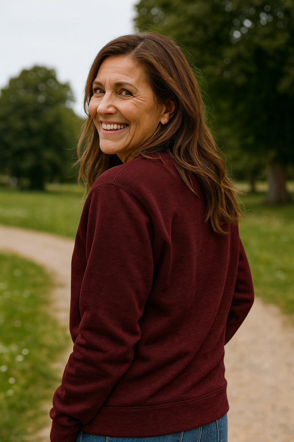 Crew Neck Raglan Sleeve Fleece Sweatshirt 3