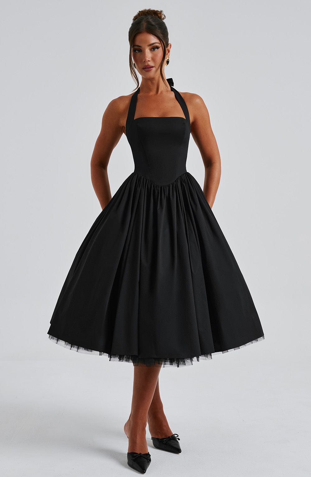 Alba Elegant Midi Dress