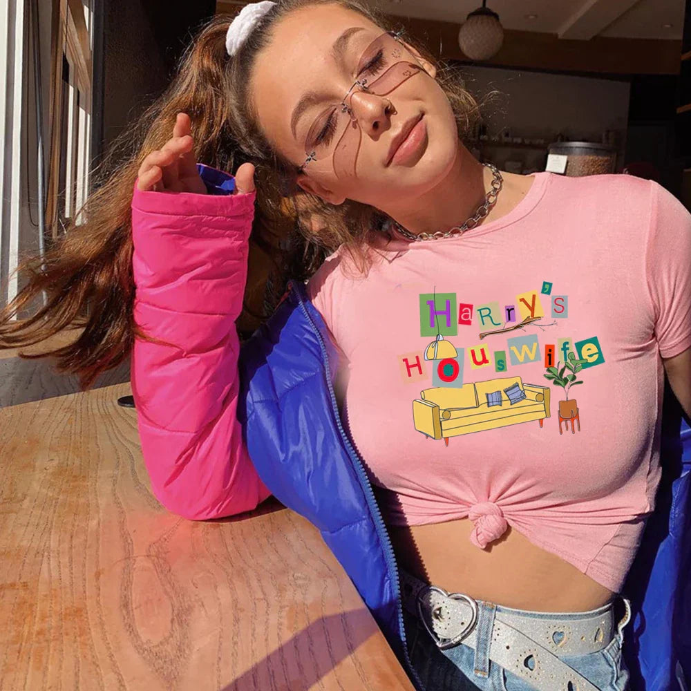Harry's House Y2K Crop Baby Tee for Women