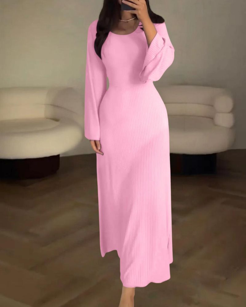 Gertrudis Boutique Dress with Long Sleeves Statement Occasion Edit