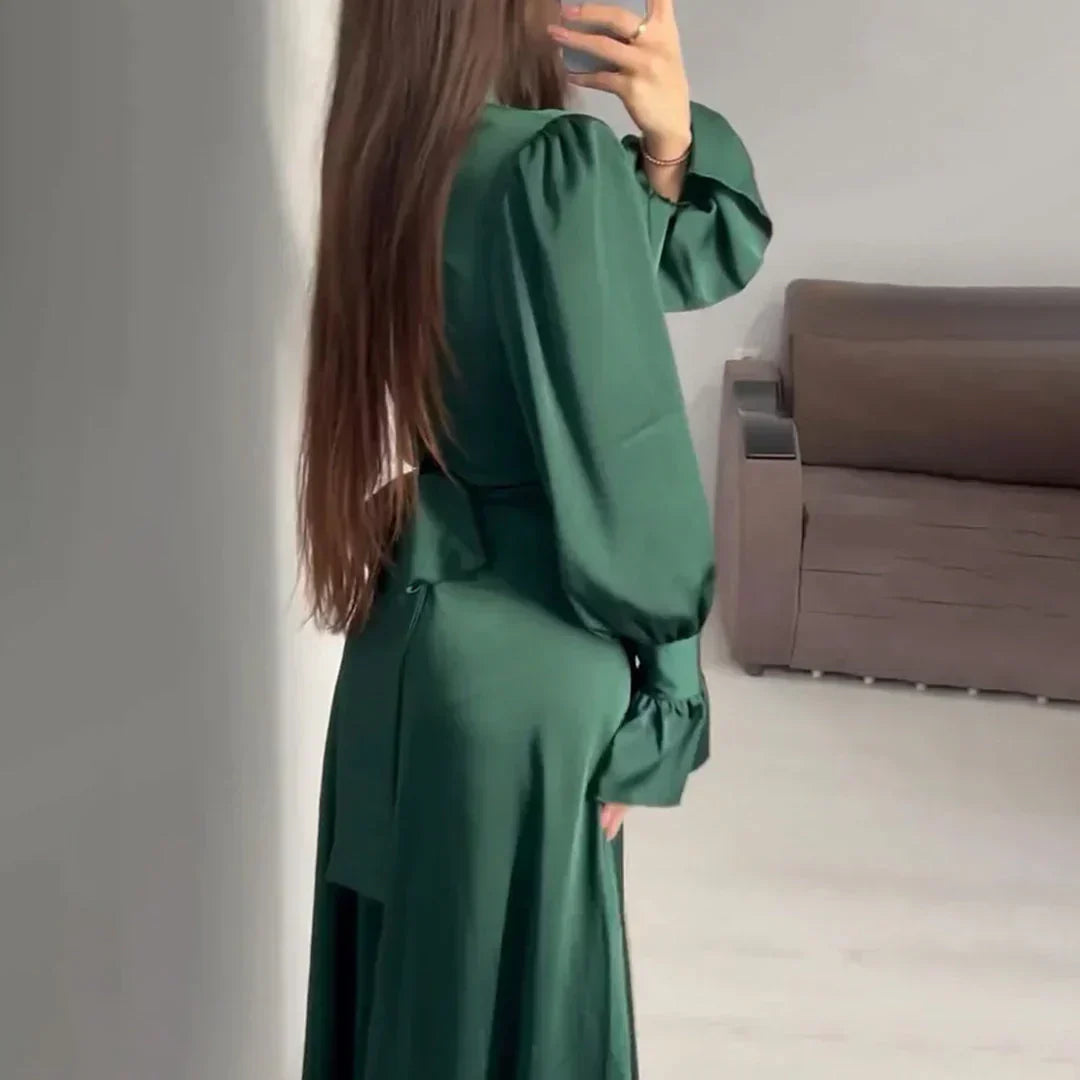 Rubí Elevated and Chic Dress with Waistband Premium Wardrobe Essential