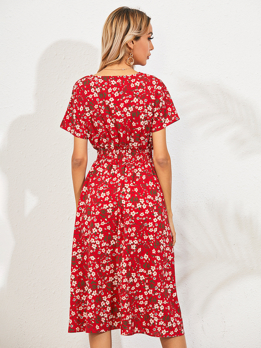 Bianca Elevated Summer Dress with Floral Print Occasion Wear