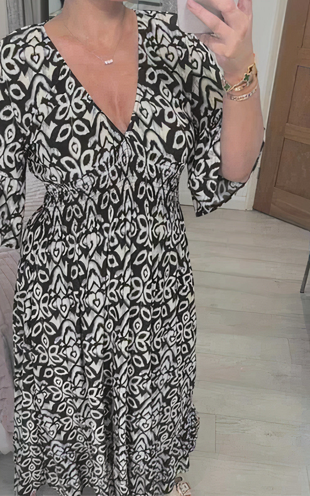 Amelia Minimalist Floral Dress Designer Edit