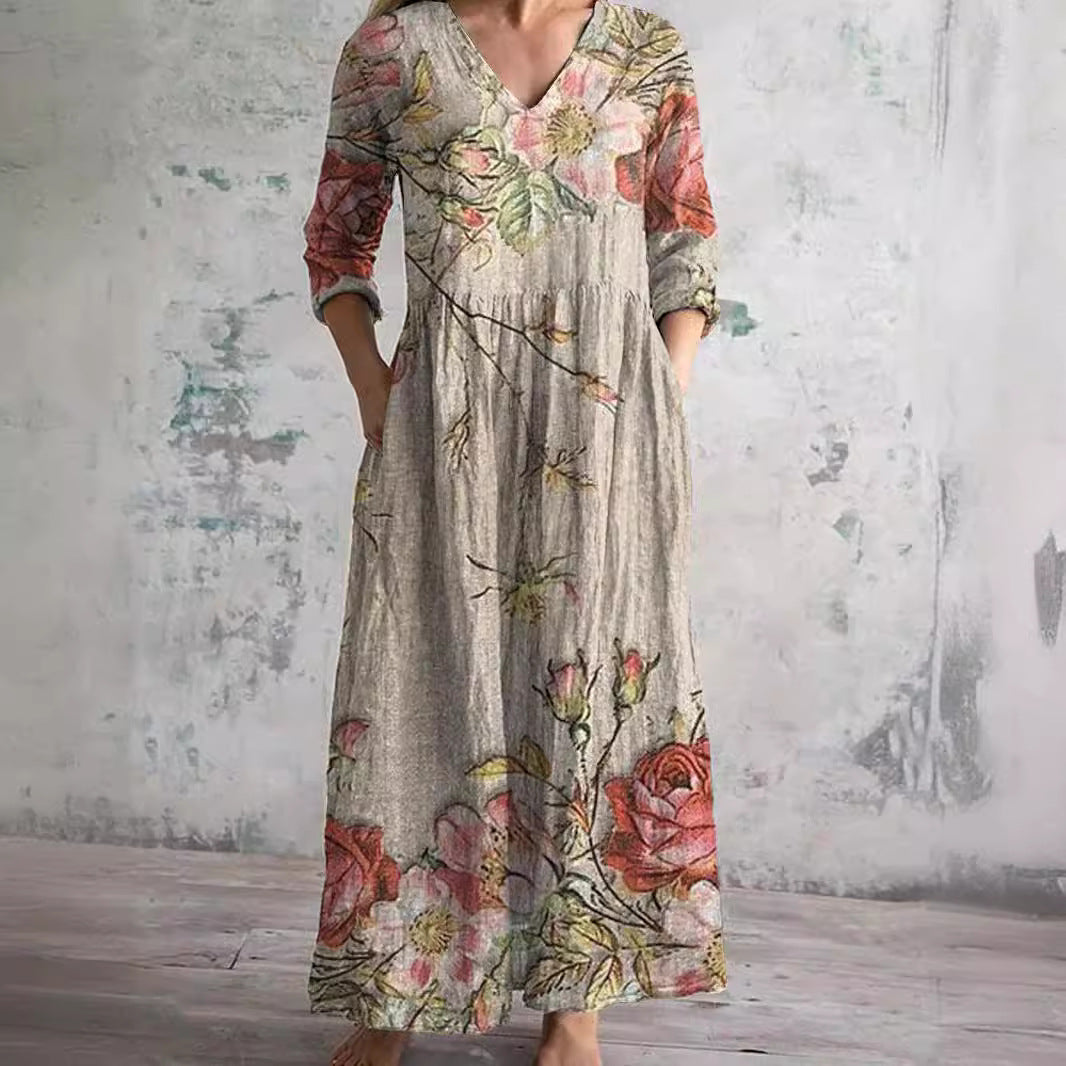 Maria Elegant Floral Womens Dress with Modern Everyday Styling