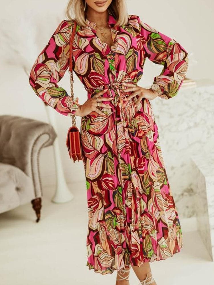 Elegant V Neck Boho Beach Dress