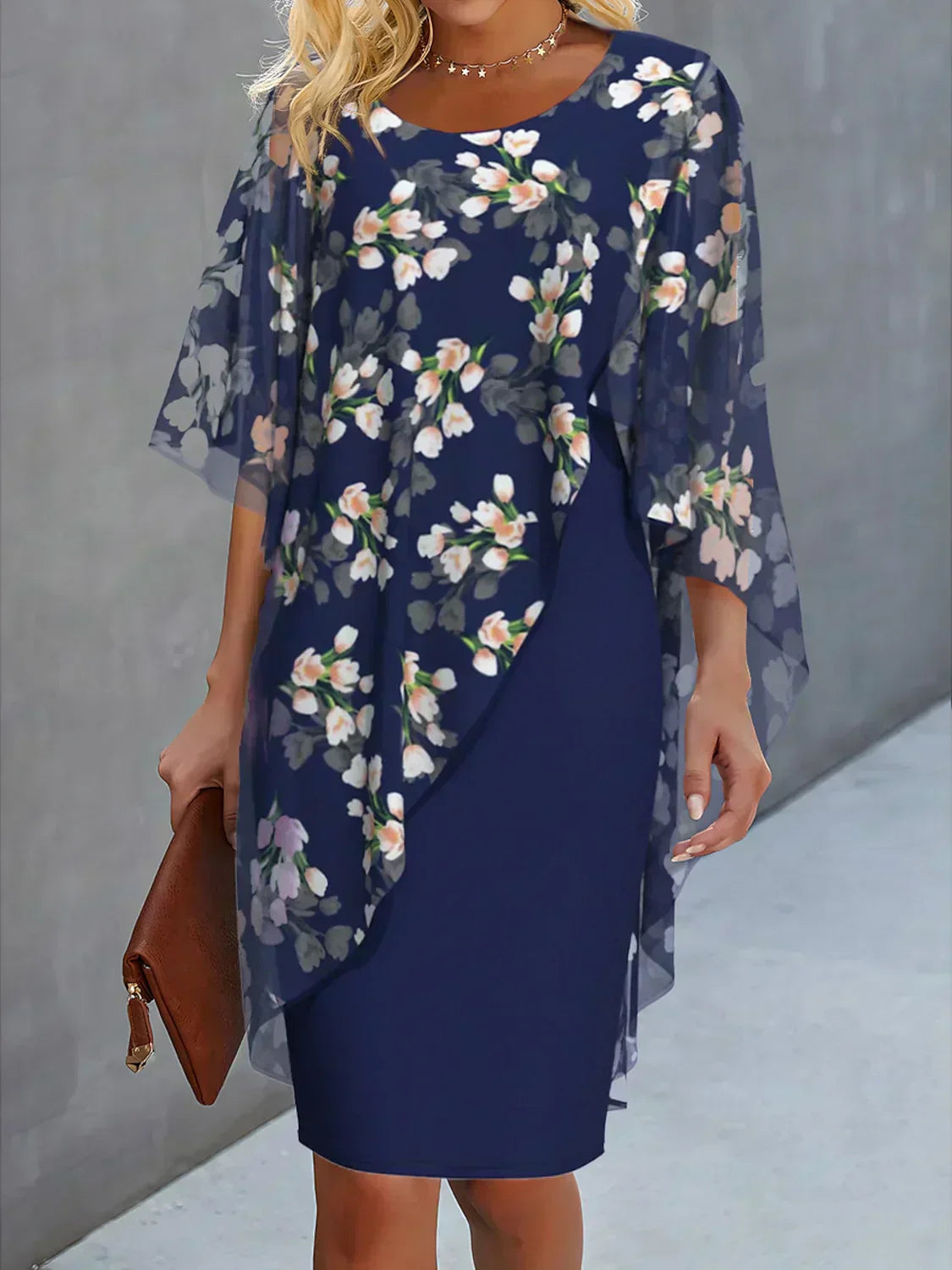 Susana Elevated Floral Chiffon Ladies' Dress Statement Occasion Edit