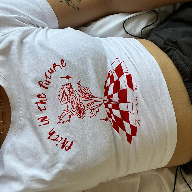 Causal ShortSleeved Y2K Baby Tee for Women